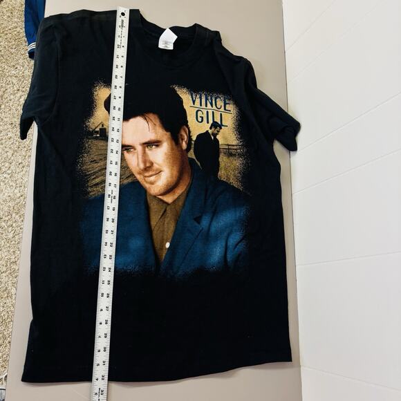 Vintage 90s Vince Gill Country Music Tour T-Shirt Size XL Single Stitch Black - Picture 6 of 6